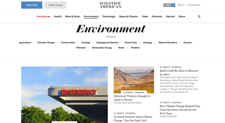 Scientific American 'Environment'