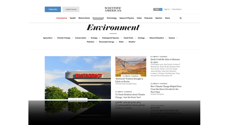 Scientific American 'Environment'